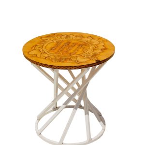 Twisted leg accent table-3