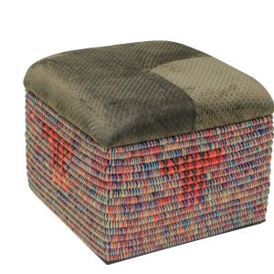 African style sisal Ottoman with storage