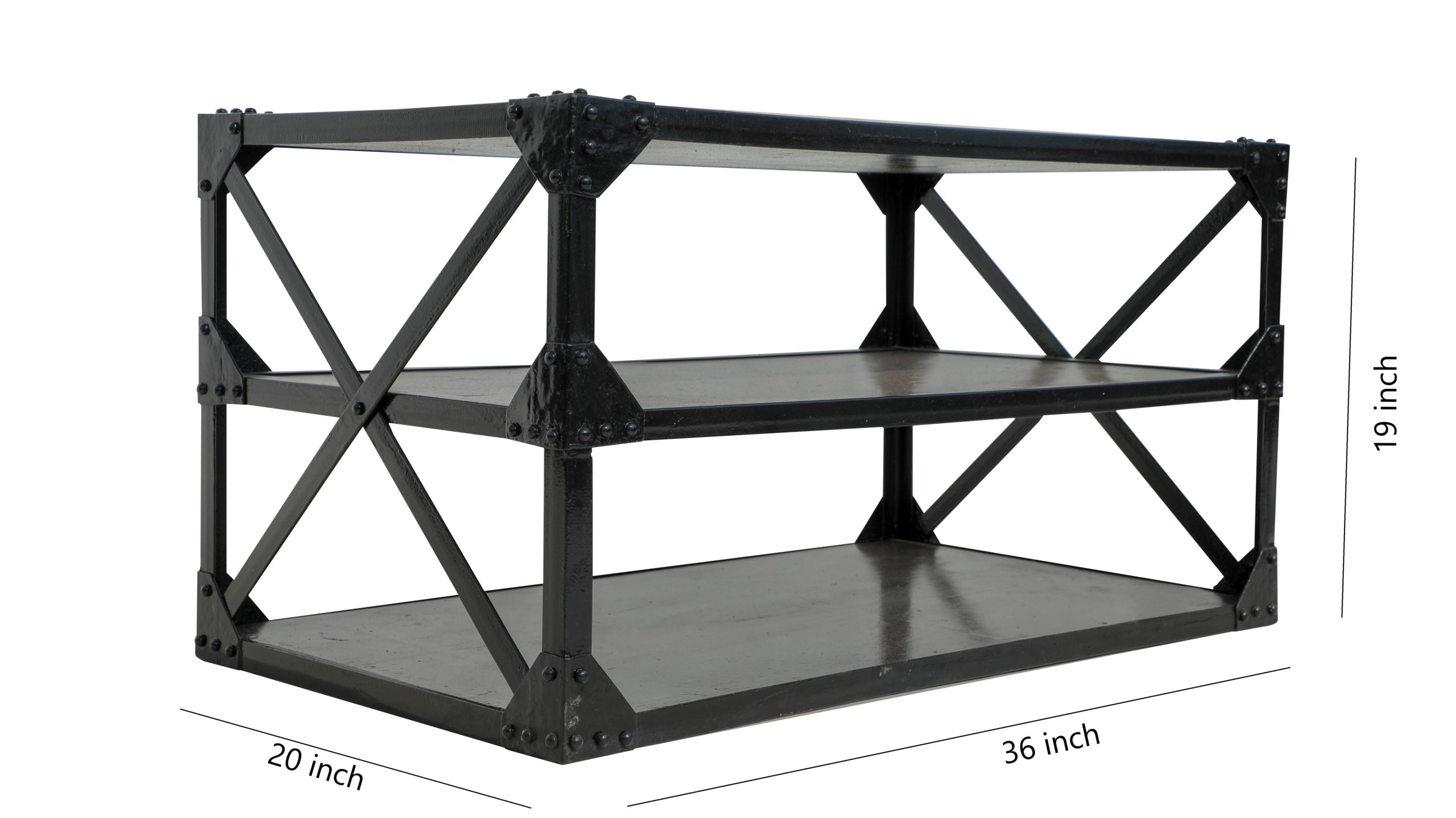 Black multi-layered coffee table - Optimum Interior Designs Uganda Limited