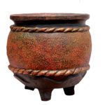 Decorative clay pot 06